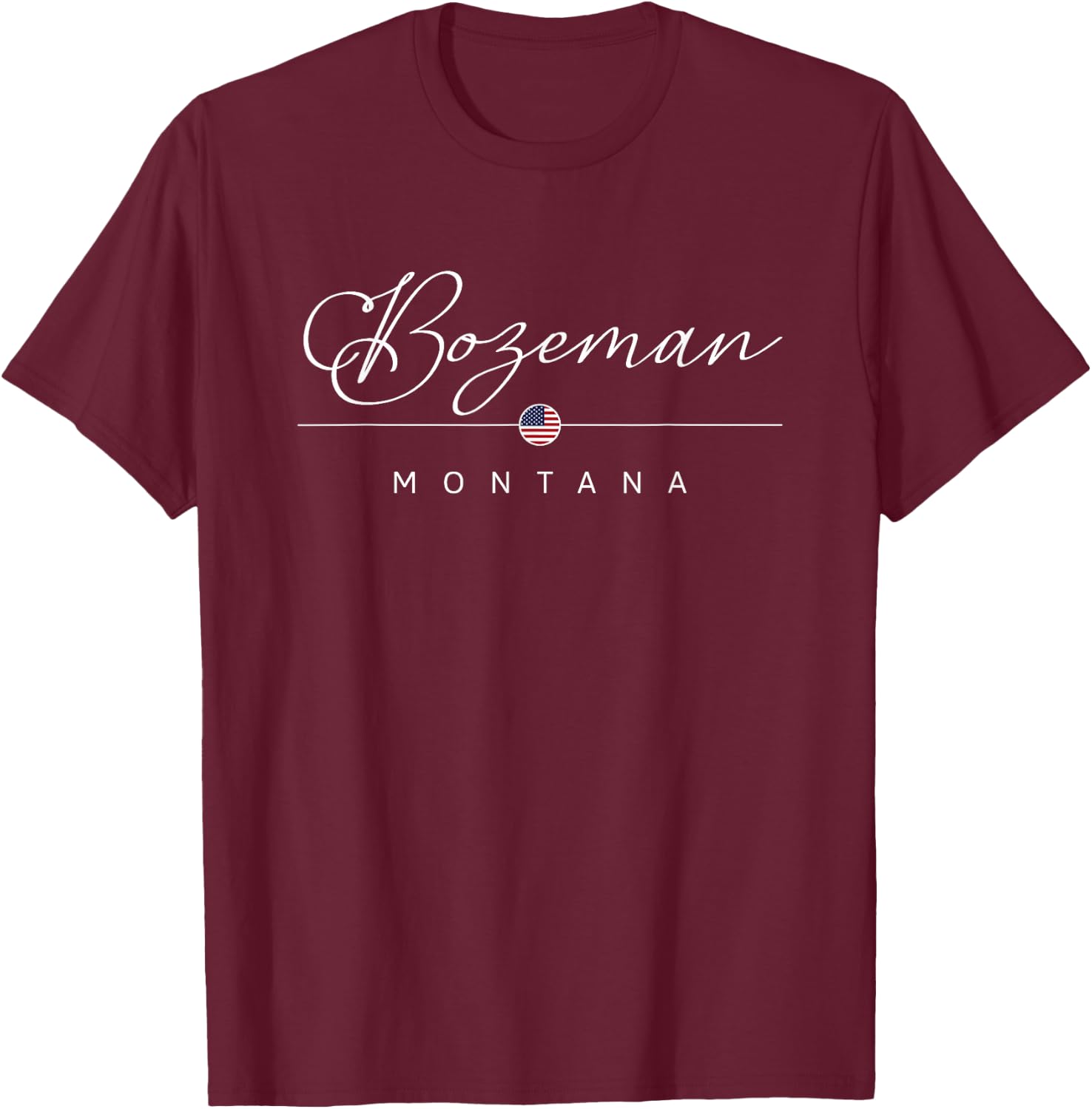 Bozeman Montana MT on Bozeman T-Shirt - T-Shirt | Maroon