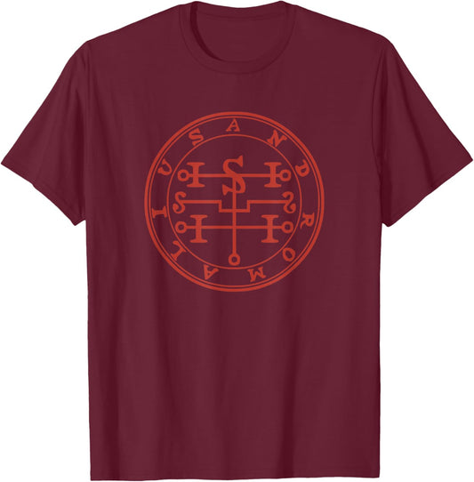 Andromalius Sigil Demon Goetia Grimoire Magick Seal T-Shirt - T-Shirt | Maroon