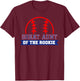 Great Aunt of Rookie 1st Birthday Baseball Theme Matching T-Shirt - T-Shirt | Maroon
