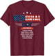 Murph 2021 Memorial Day Workout Patriotic WOD Gift Women Men T-Shirt - T-Shirt | Maroon