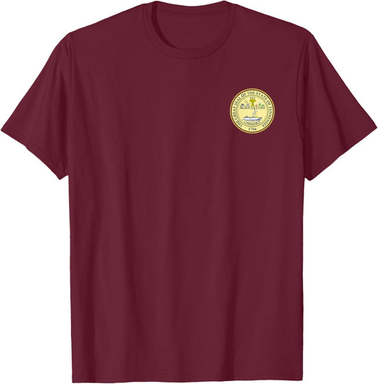 Tennessee State Seal Flag T-Shirt - T-Shirt | Maroon