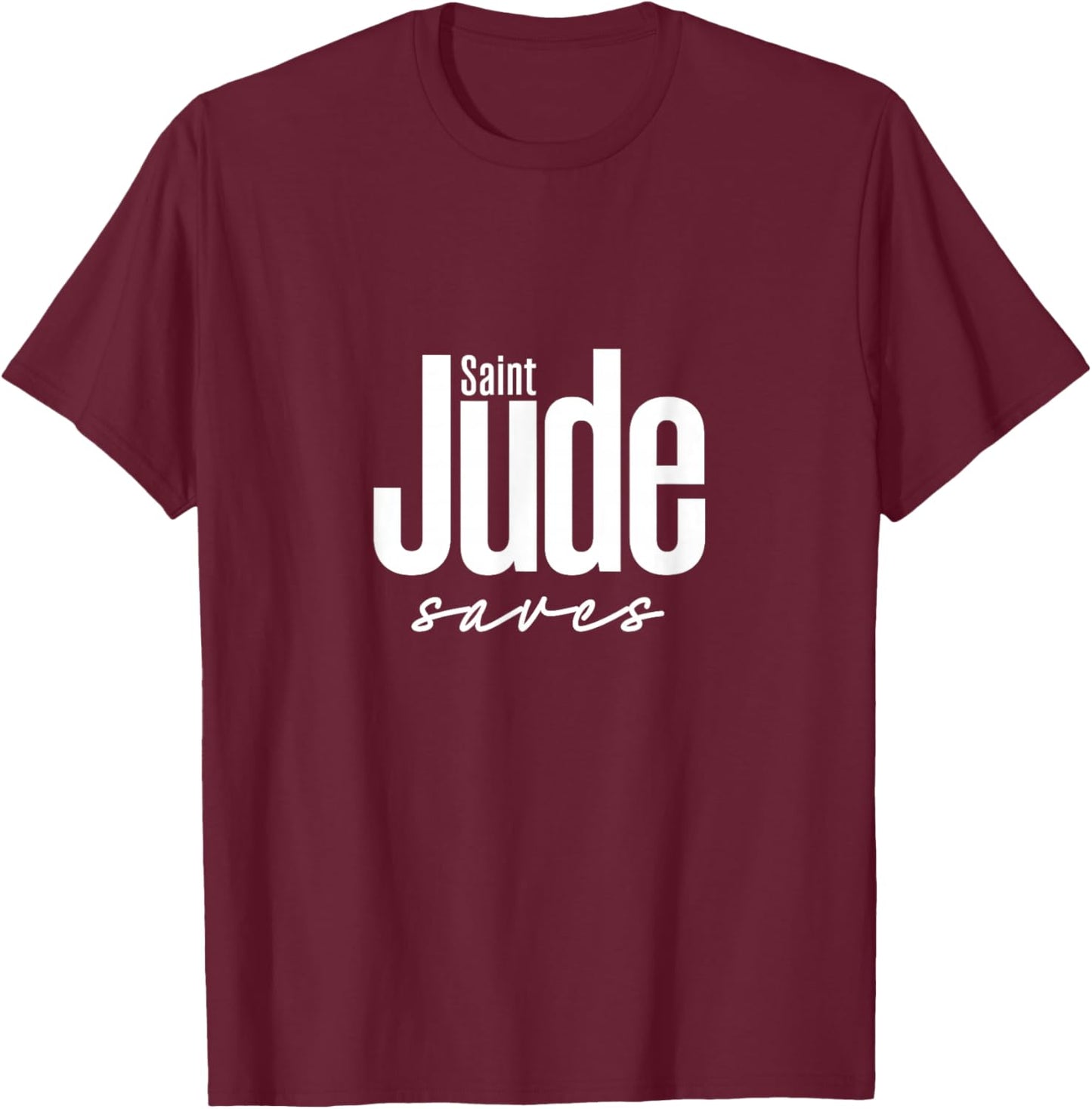 Saint Jude Thaddeus Patron of Lost Causes T-Shirt - T-Shirt | Maroon