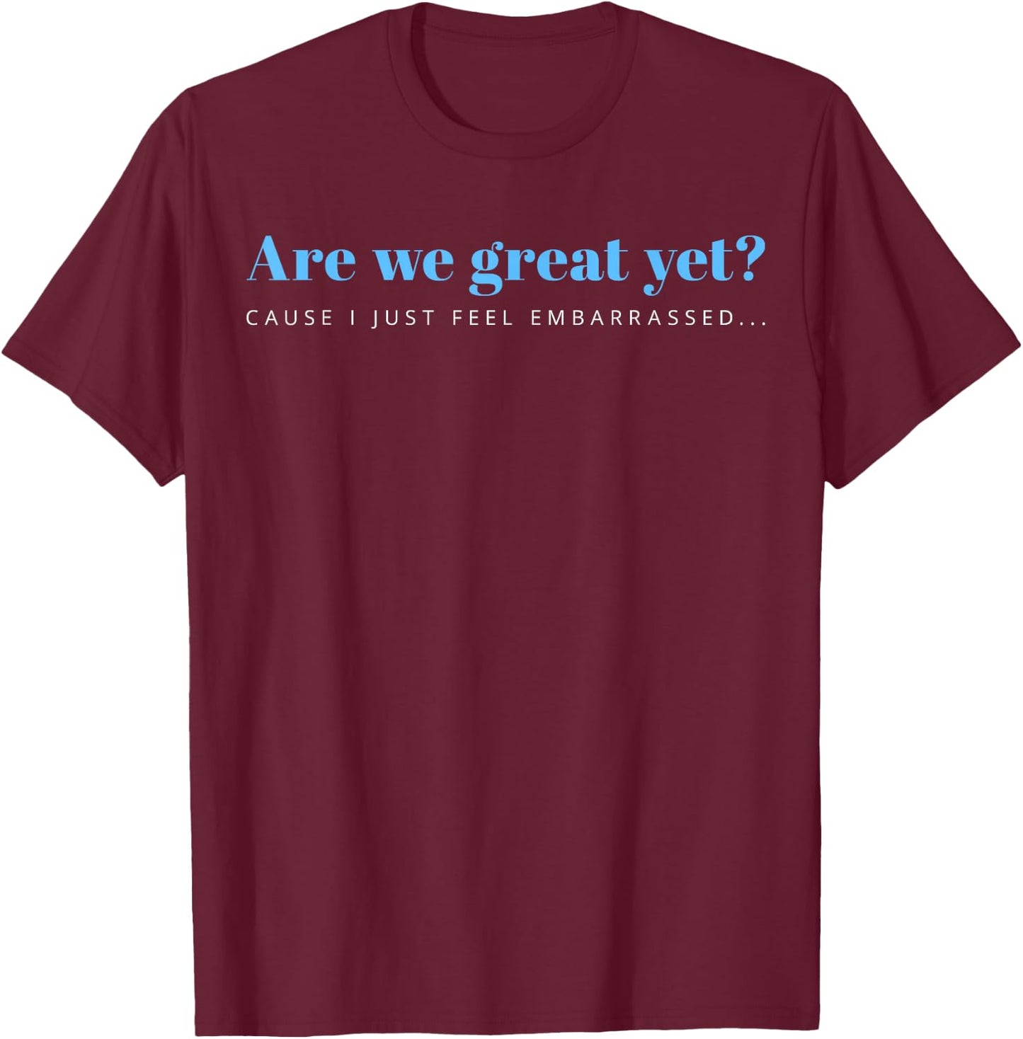This Is Not Normal Anti-Trump Designs -Adults Black Cotton 100% Small Crew Collar Short Sleeve Political T-Shirt - T-Shirt | Maroon