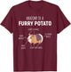 Anatomy Of A Furry Potato Guinea Pig Lover Gift T-Shirt - T-Shirt | Maroon
