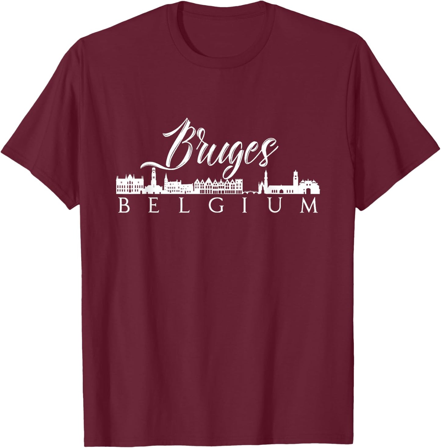 Bruges West Flanders Shirt souvenir T-Shirt - T-Shirt | Maroon
