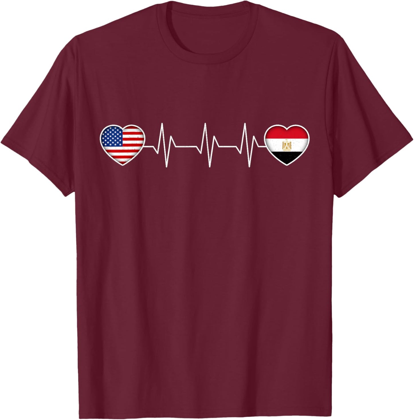 Egypt & USA T-Shirt - T-Shirt | Maroon