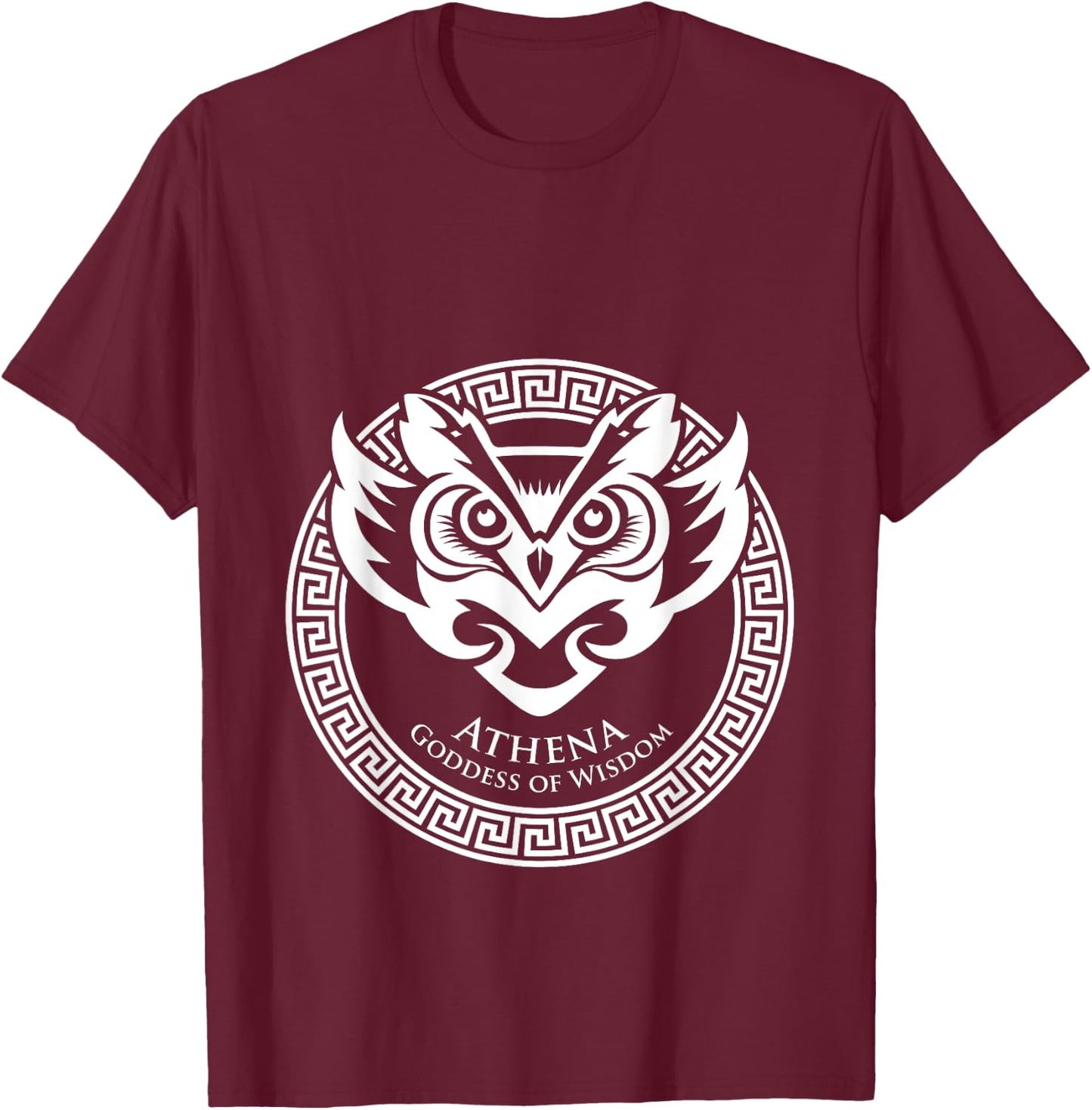 Goddess of Wisdom Athena Shirt Greek Mythology | Athena T-Shirt - T-Shirt | Maroon
