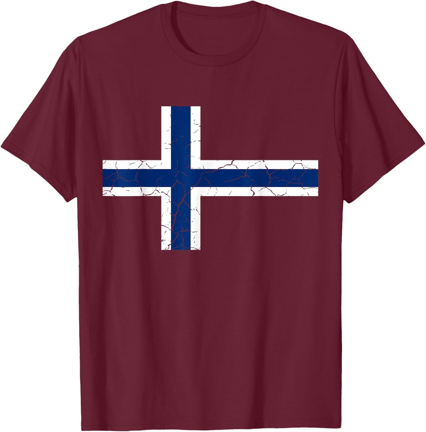 Norge Norway Norwegian Flag T-Shirt - T-Shirt | Maroon