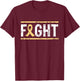 Urethral Cancer Awareness Fight Cancer Ribbon T-Shirt - T-Shirt | Maroon