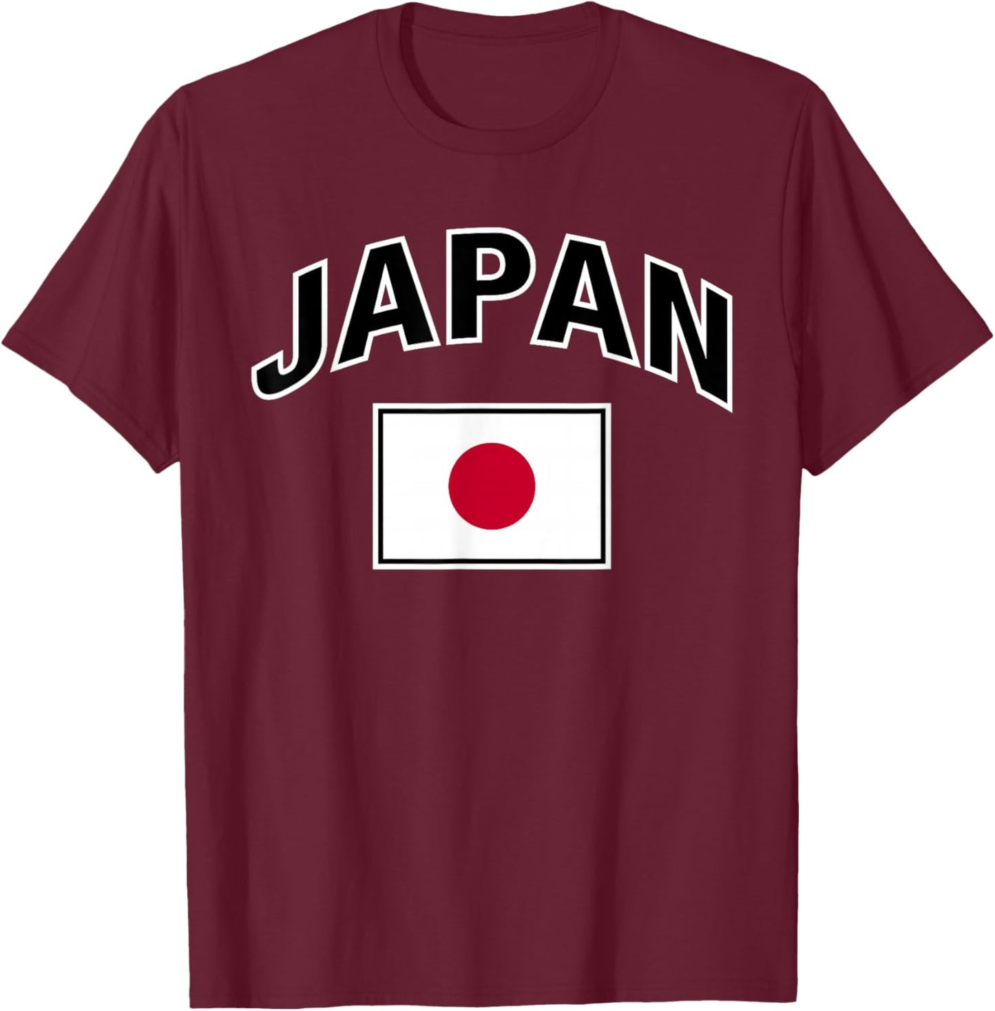 Japan Flag Proud Japanese T-Shirt - T-Shirt | Maroon