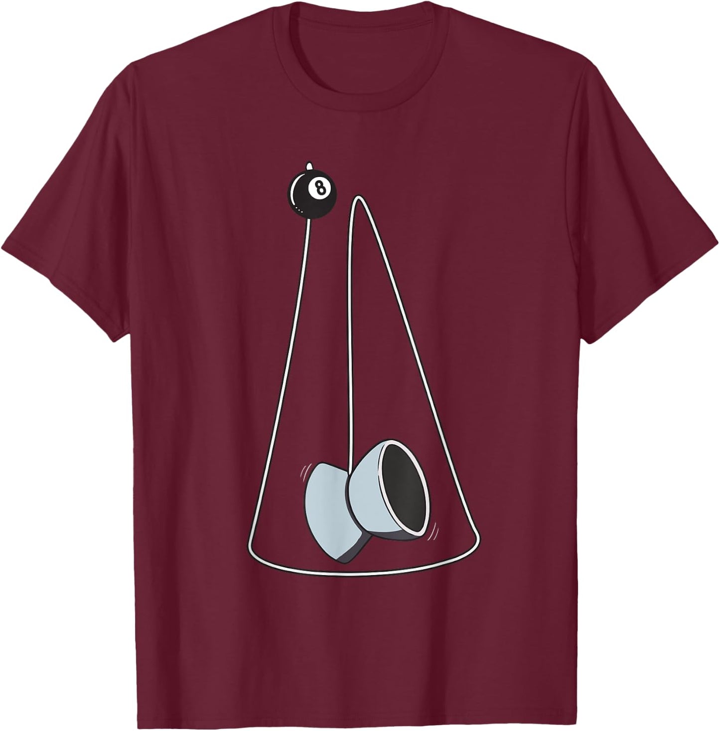 Yoyo Cradle Hands-Free Yo-Yo T-Shirt - T-Shirt | Maroon