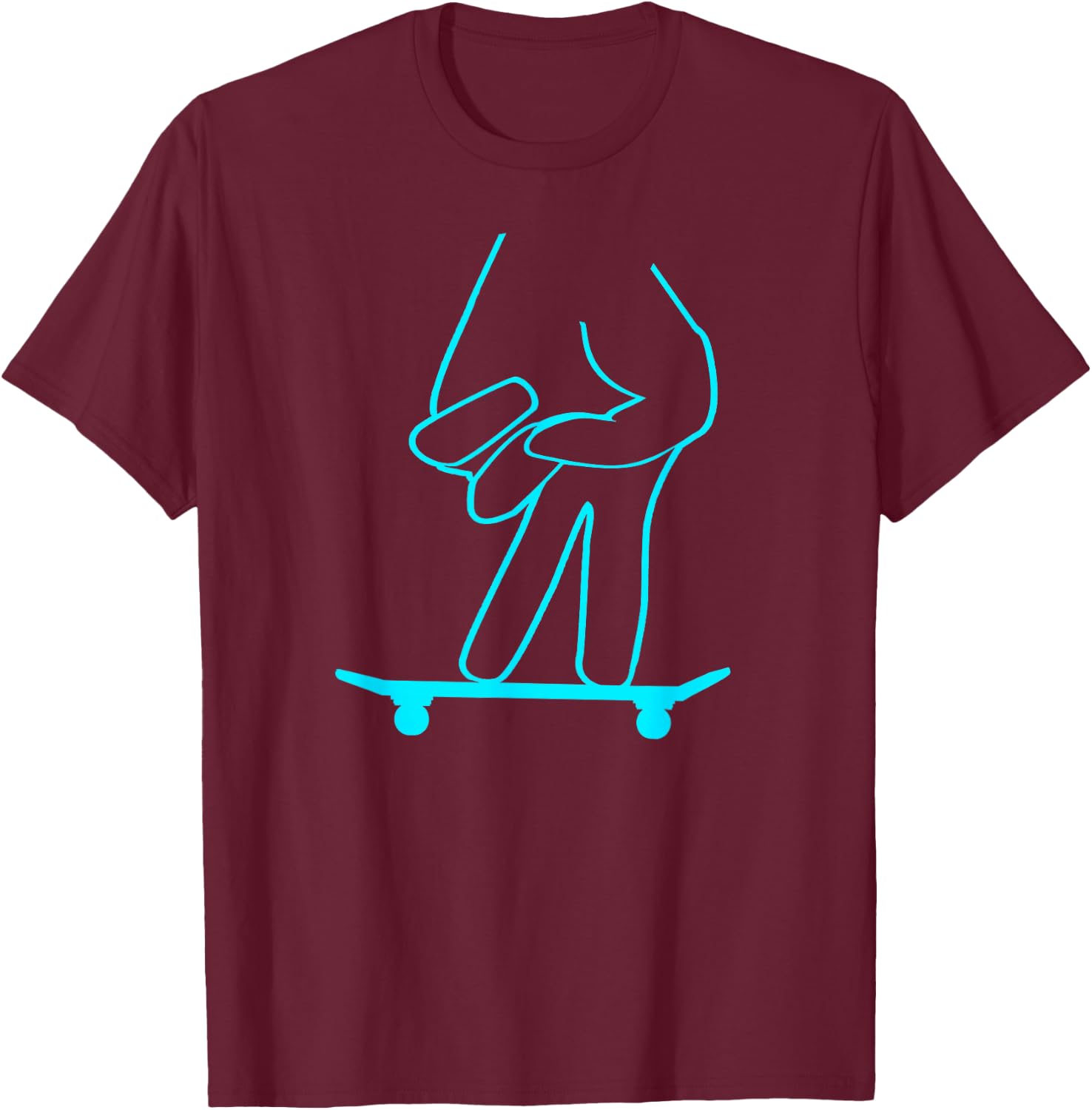 Fingerboard Shirt T-Shirt - T-Shirt | Maroon
