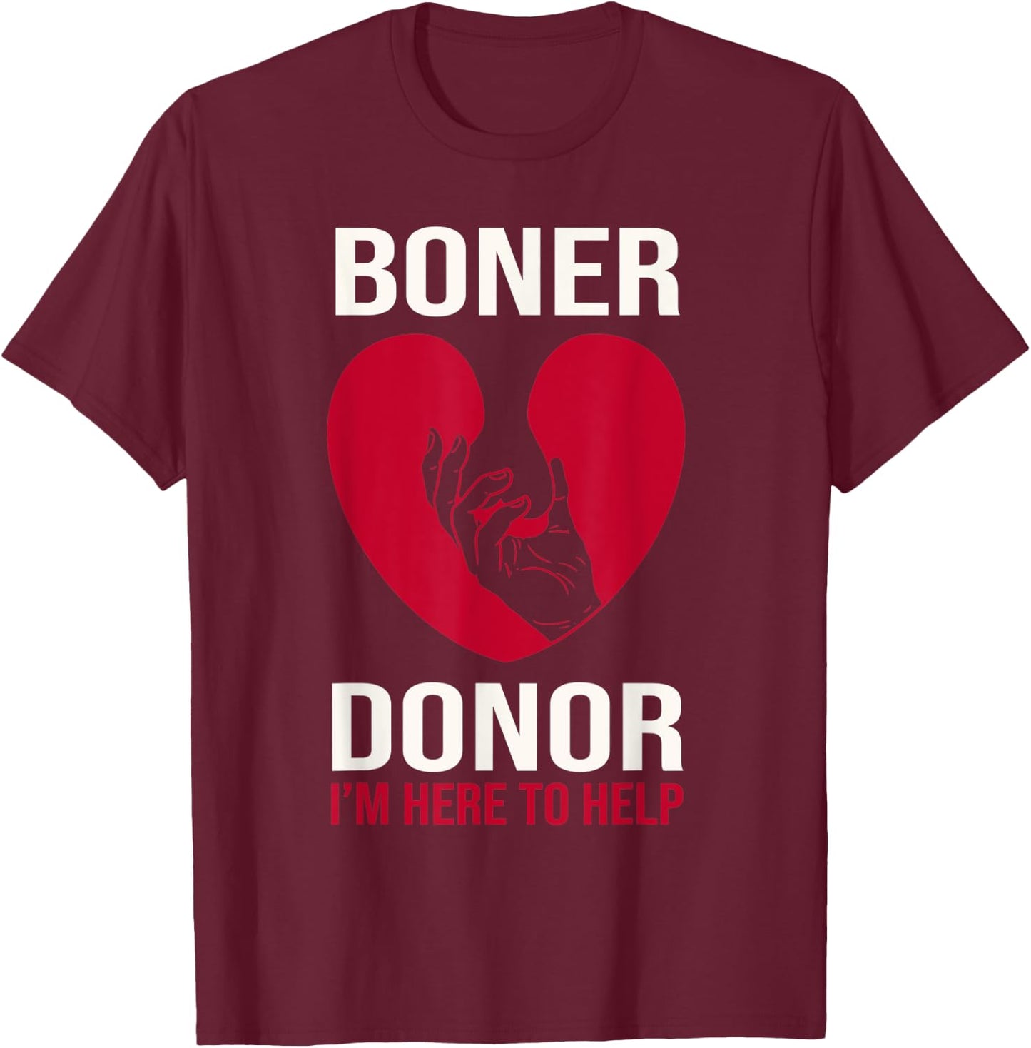Boner Donor Funny Halloween Costume T-Shirt - T-Shirt | Maroon