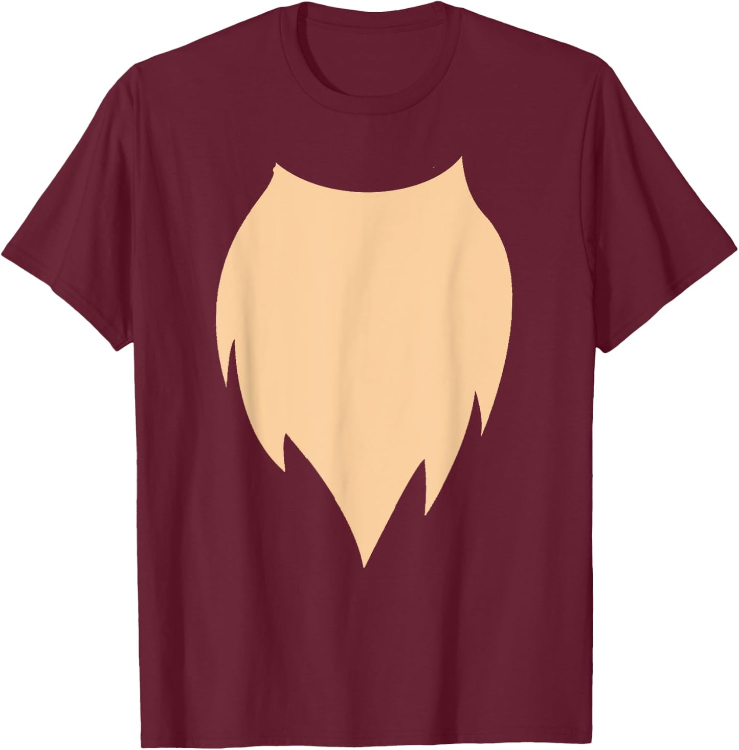 Cute Fox Belly Costume Halloween T-Shirt - T-Shirt | Maroon