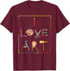 Inspiring Saying I Love Art Artist Appreciation Women Men T-Shirt - T-Shirt | Maroon