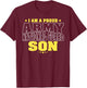I Am A Proud Army National Guard Son - Military Child Family T-Shirt - T-Shirt | Maroon