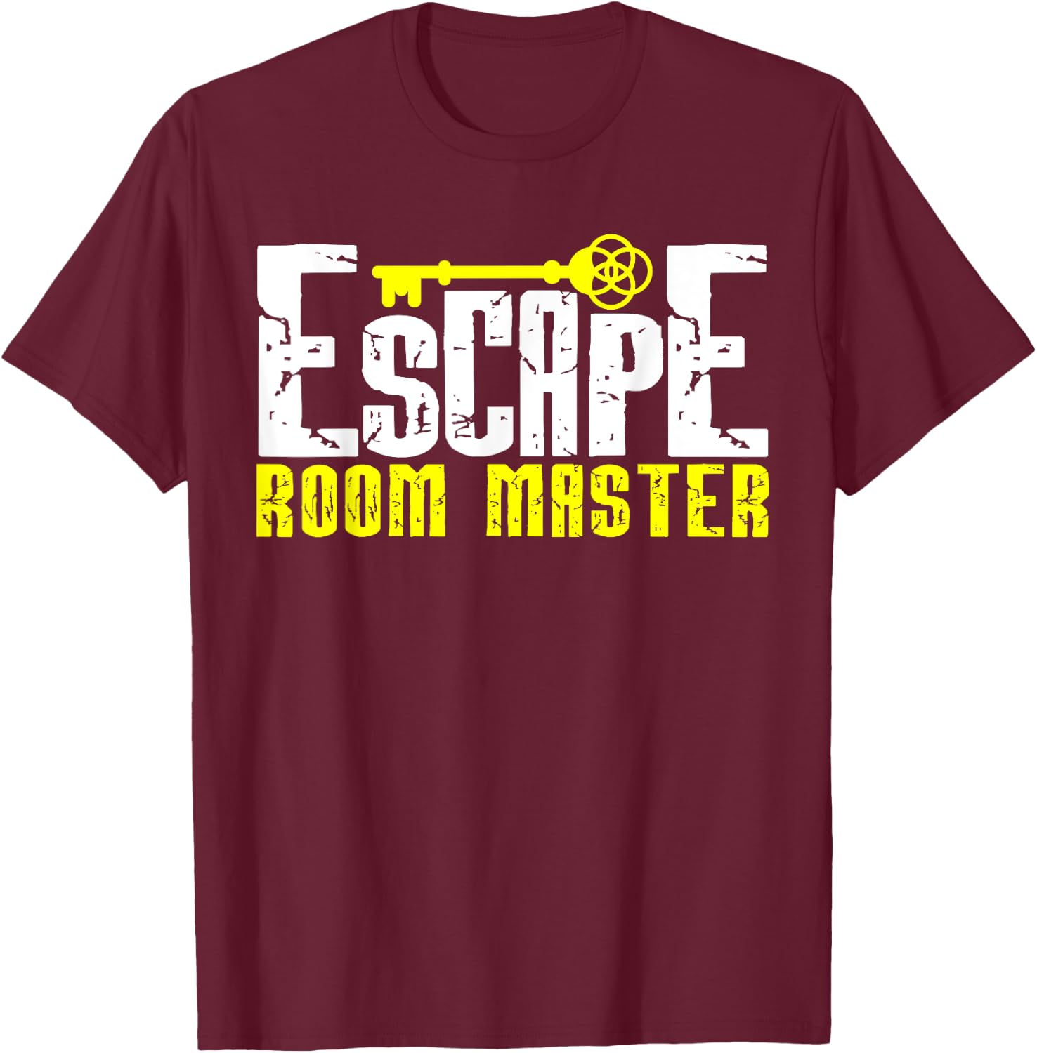 Vintage Escape Room Master Challenge and Adventure Gift T-Shirt - T-Shirt | Maroon