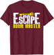 Vintage Escape Room Master Challenge and Adventure Gift T-Shirt - T-Shirt | Maroon