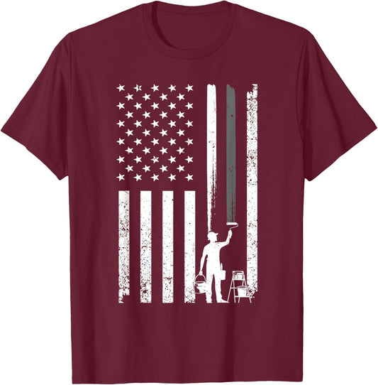 Cool Painter Art Women Painting Job House Painter T-Shirt - T-Shirt | Maroon