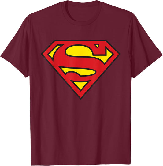 DC Superman Logo Classic T-Shirt - T-Shirt | Maroon