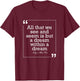 Edgar Allen Poe Dream Within A Dream American Literature T-Shirt - T-Shirt | Maroon