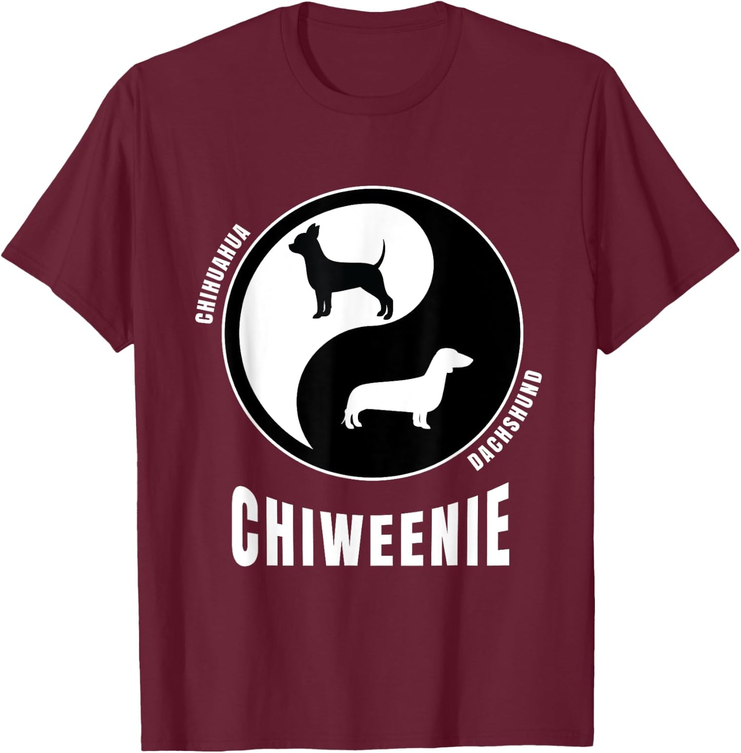 Chiweenie Apparel for Chiweenie Dad | Pet Dog Chiweenie Women Girls Kids T-Shirt - T-Shirt | Maroon