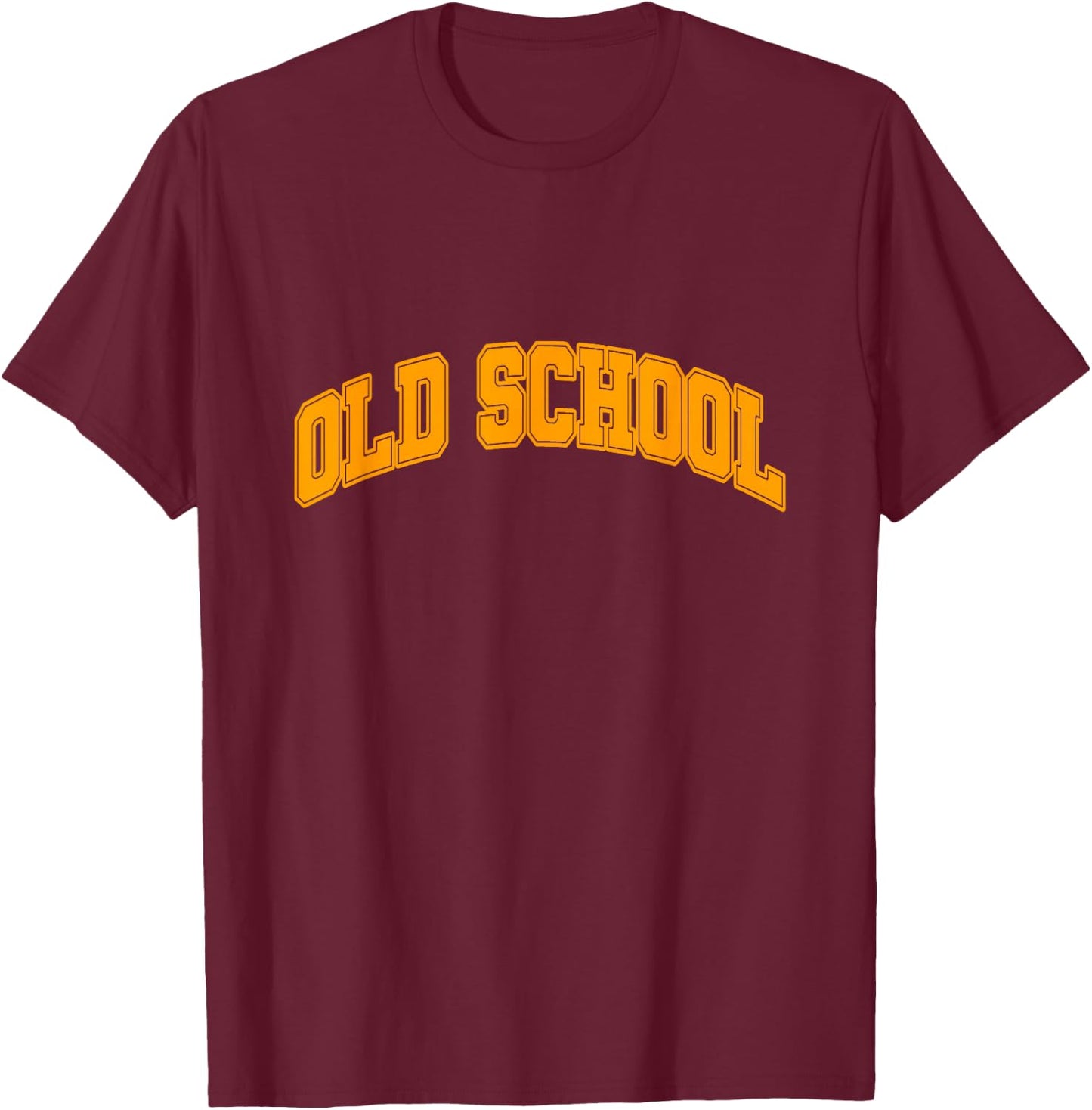 Orange Graphic Old School Orange Graphic T-Shirt - T-Shirt | Maroon