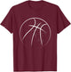 Christian Basketball Christian Athlete Jesus T-Shirt - T-Shirt | Maroon