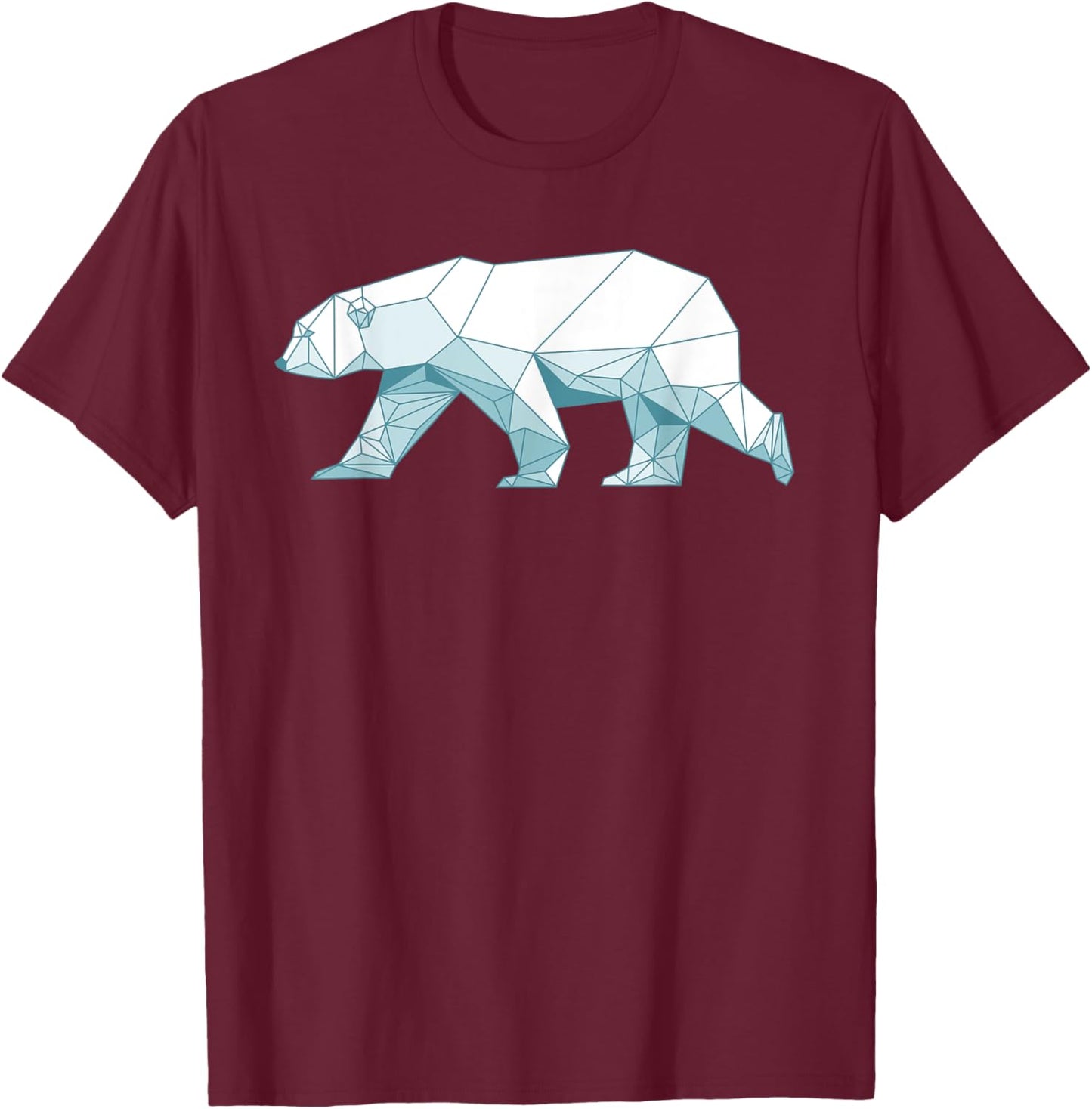 Cool Polar Bear Design Women Arctic Polar Bear Lover T-Shirt - T-Shirt | Maroon
