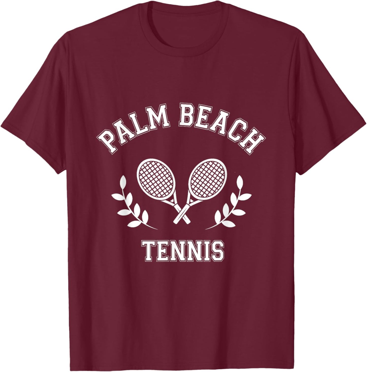 Palm Beach Tennis Men Women T-Shirt - T-Shirt | Maroon