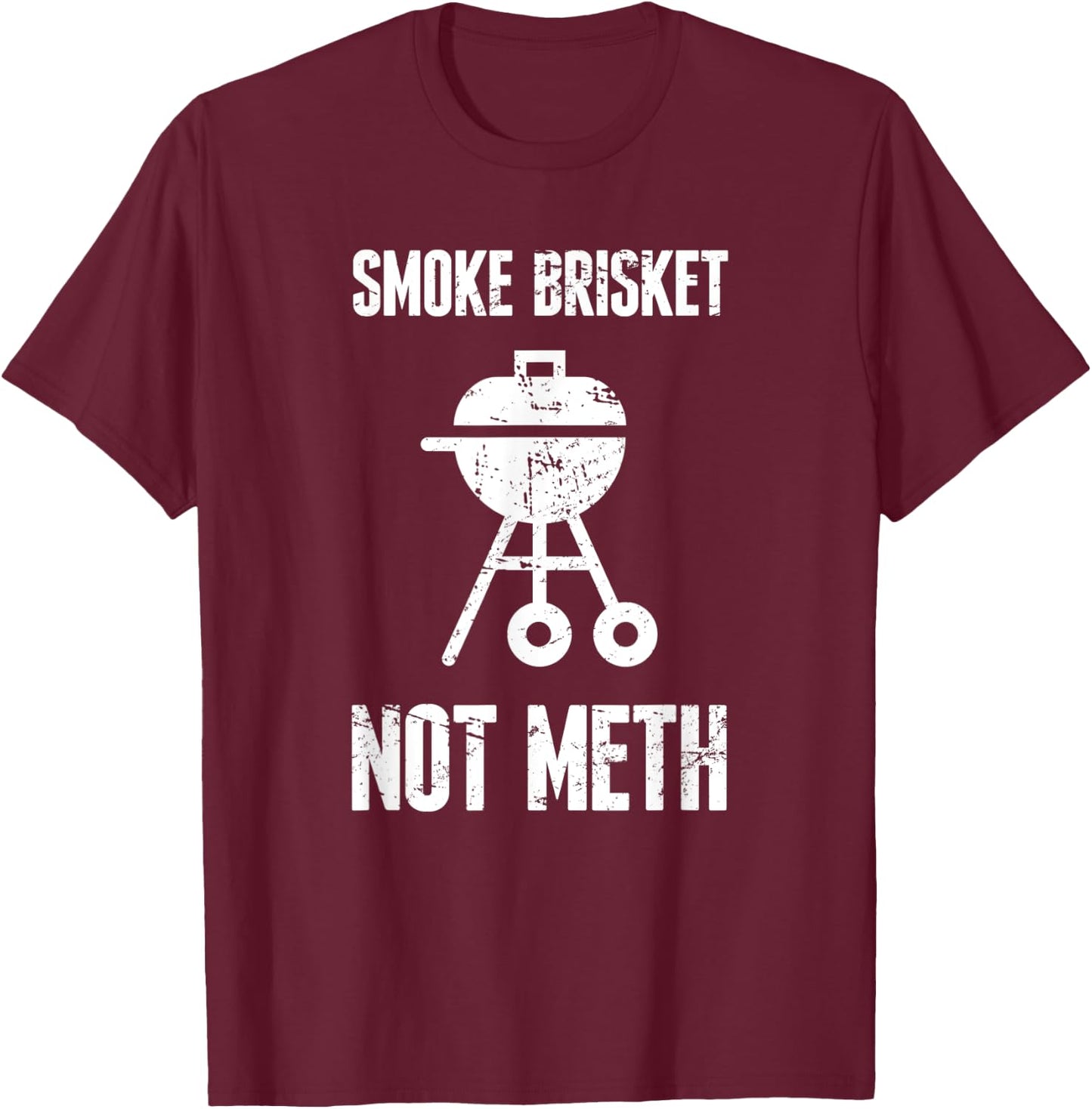 Funny Brisket & Backyard Barbecue Grill Shirt / BBQ Brisket T-Shirt - T-Shirt | Maroon
