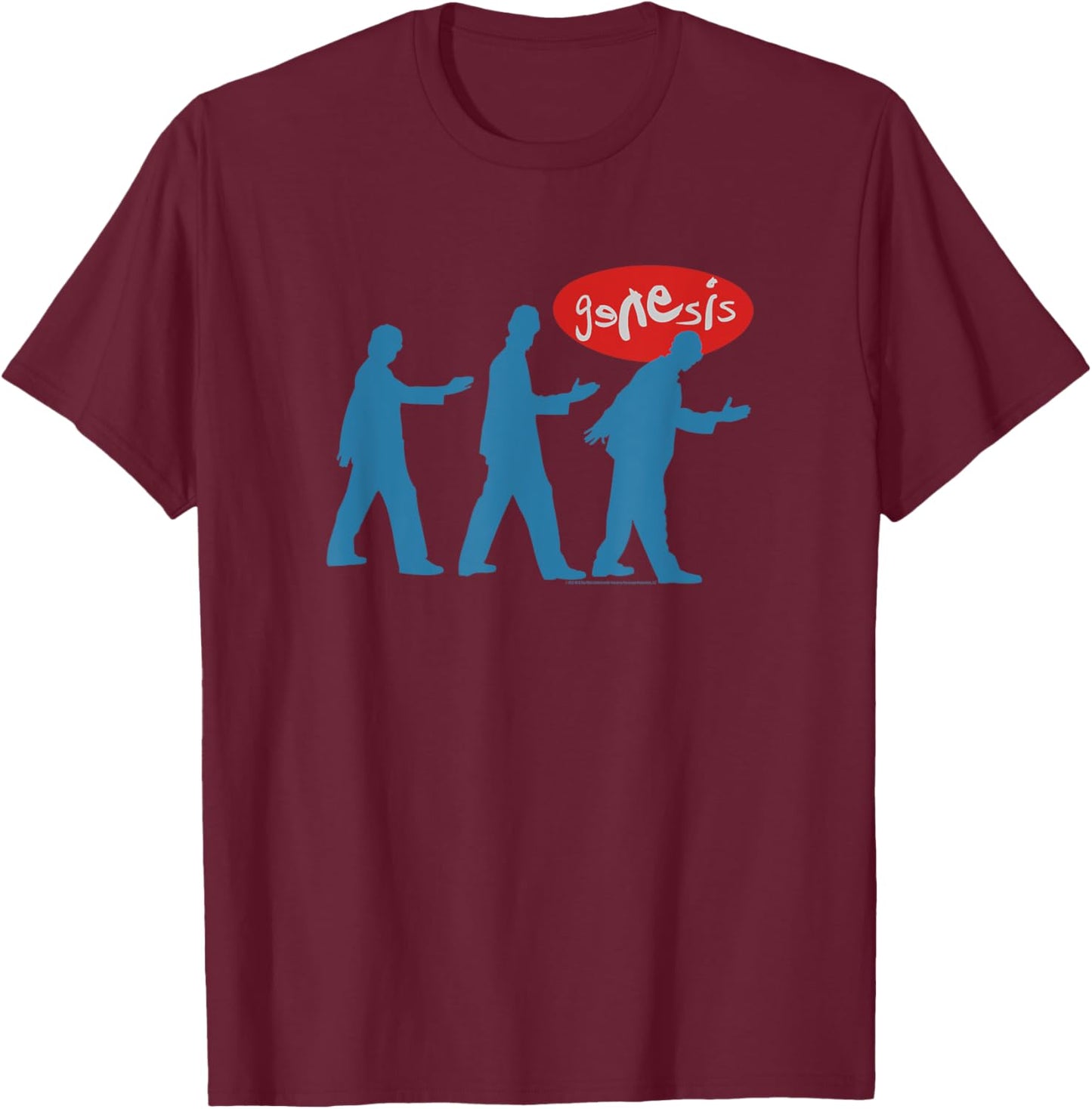 Genesis We Can't Dance Silhouetten T-Shirt - T-Shirt | Maroon