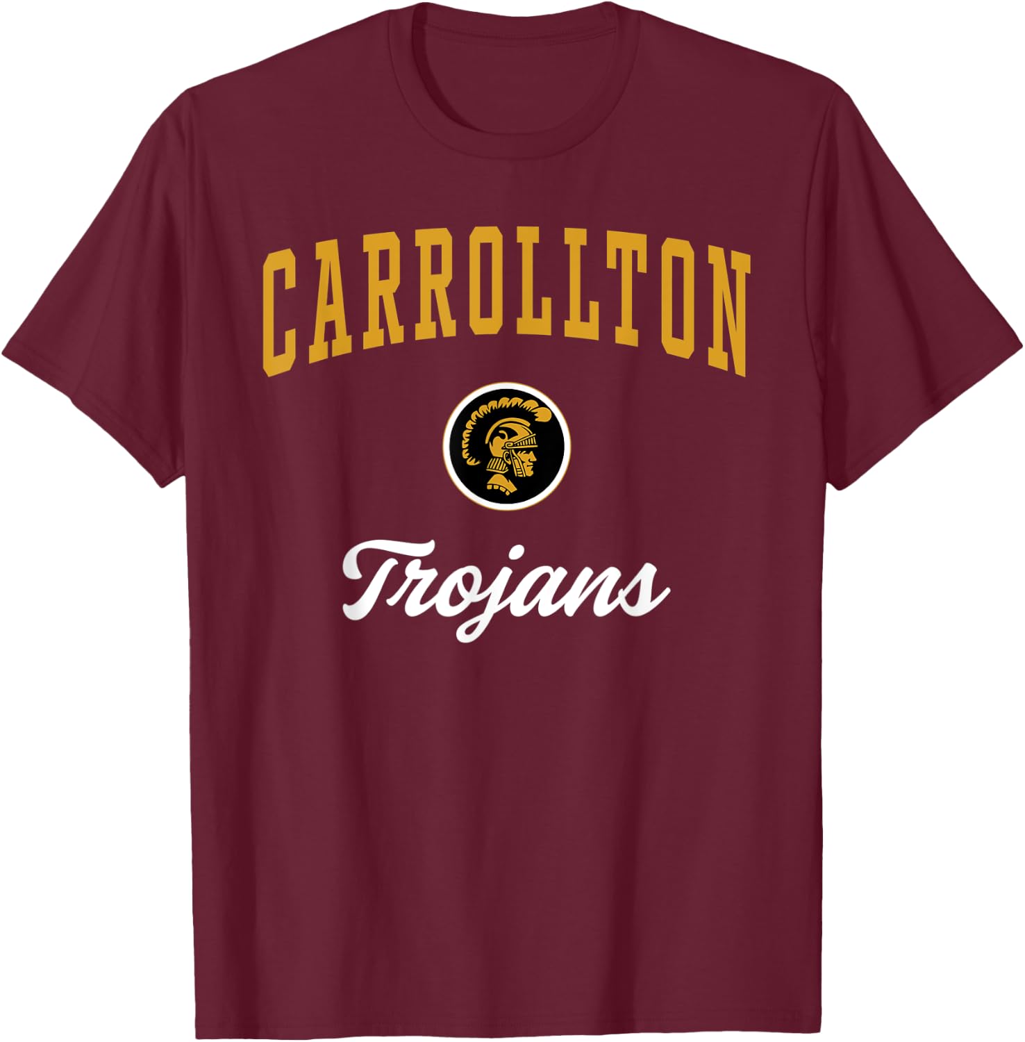 Carrollton High School Trojans T-Shirt - T-Shirt | Maroon