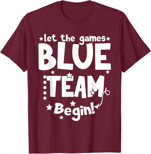 Blue Team Let The Games Begin Field Trip Day 2024 T-Shirt - T-Shirt | Maroon