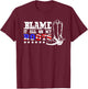 Blame It All On My Roots-Garth Country Music Men Women T-Shirt - T-Shirt | Maroon
