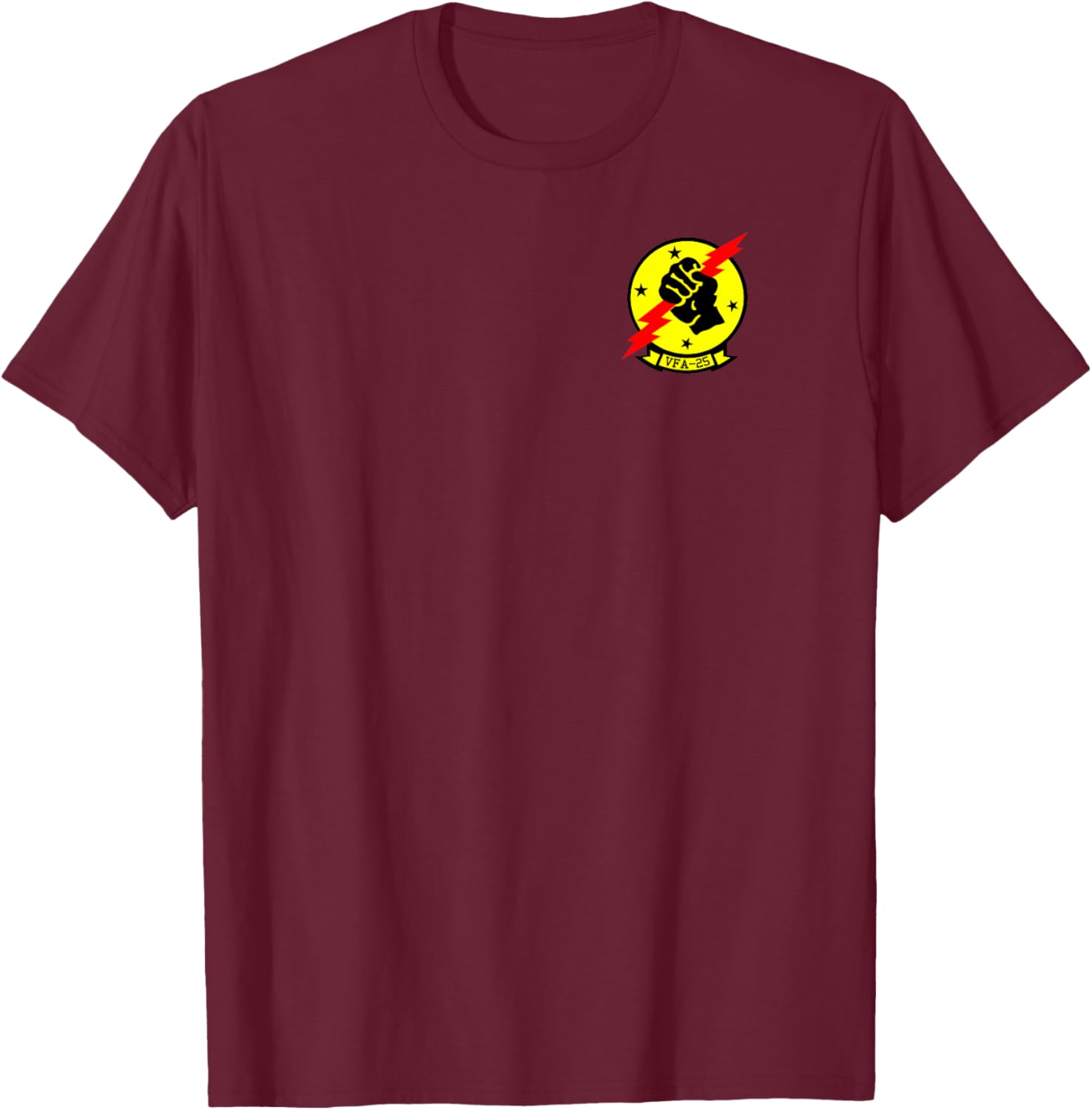 Strike Fighter Squadron VFA-25 "The Fist of the Fleet" T-Shirt - T-Shirt | Maroon