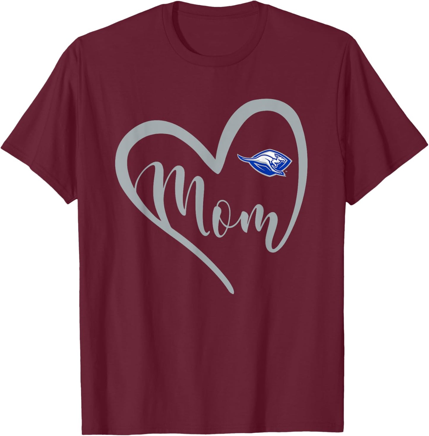 Weatherford Kangaroos Logo Heart Mom HS T-Shirt - T-Shirt | Maroon