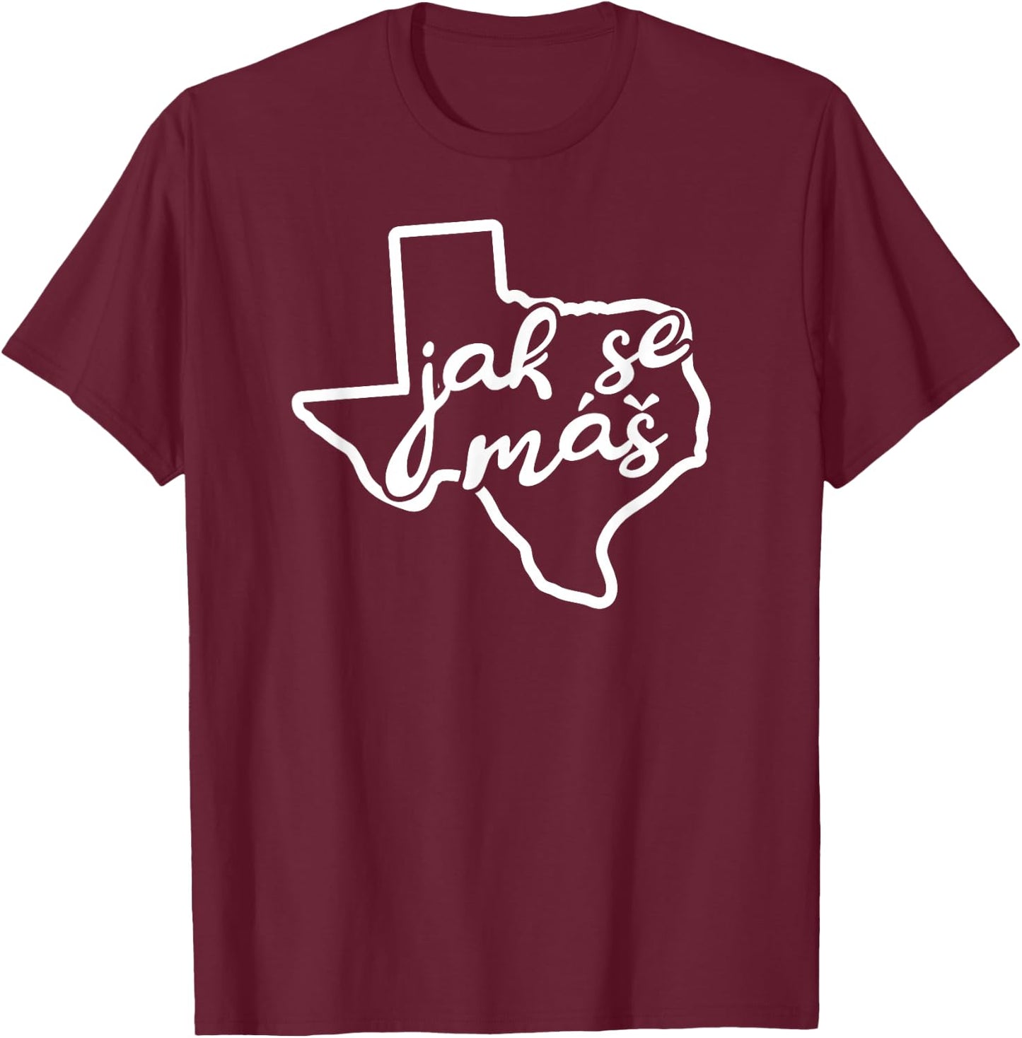 Jak Se Mas Texas Czech Gift Texan Family Festival T-Shirt - T-Shirt | Maroon