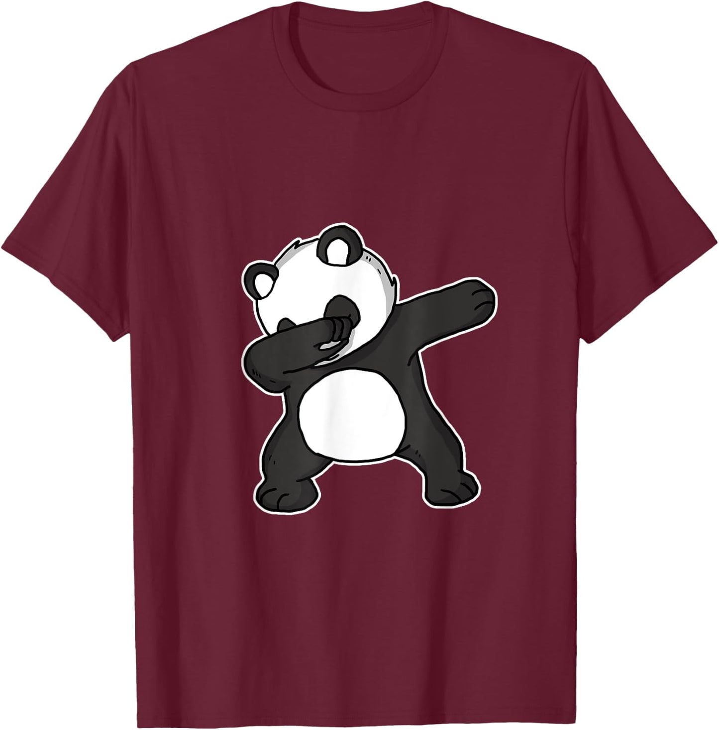 Funny Dabbing Panda Gift Panda Bear Dab Dance T-Shirt - T-Shirt | Maroon