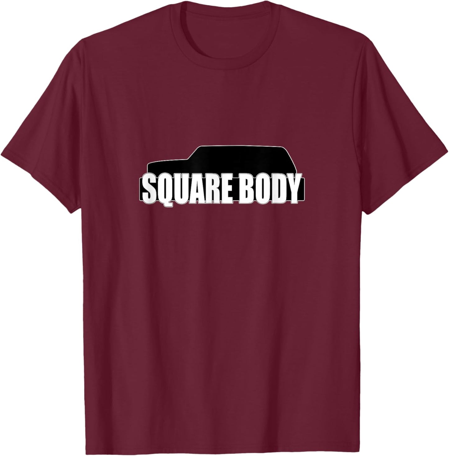 Square Body Truck Classic Squarebody Suburban T-Shirt - T-Shirt | Maroon