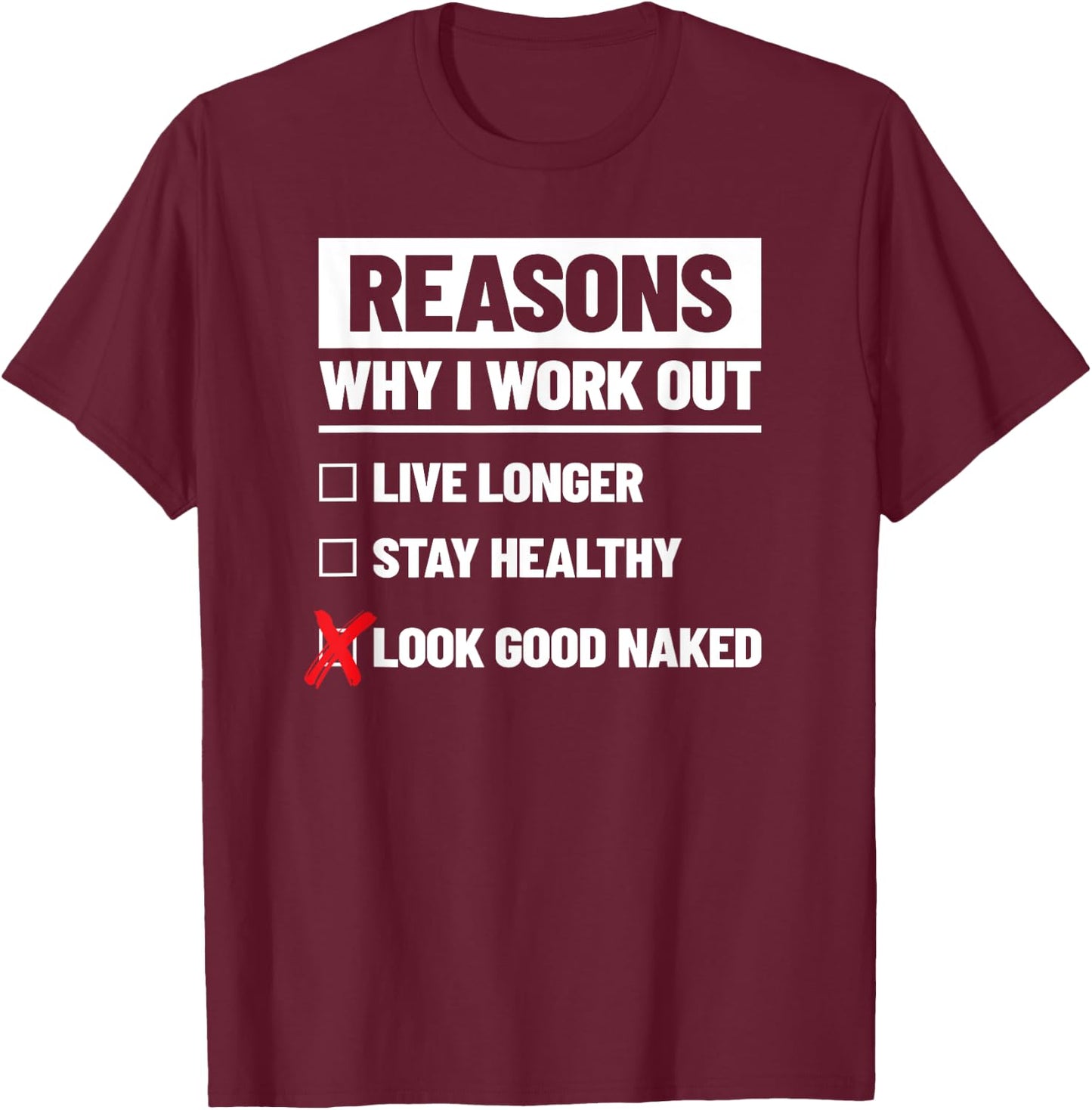 Fitness Meme - Workout Motivation Quotes - Funny Workout T-Shirt - T-Shirt | Maroon