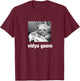 Cursed Cat Funny Vidya Gaem T-Shirt - T-Shirt | Maroon
