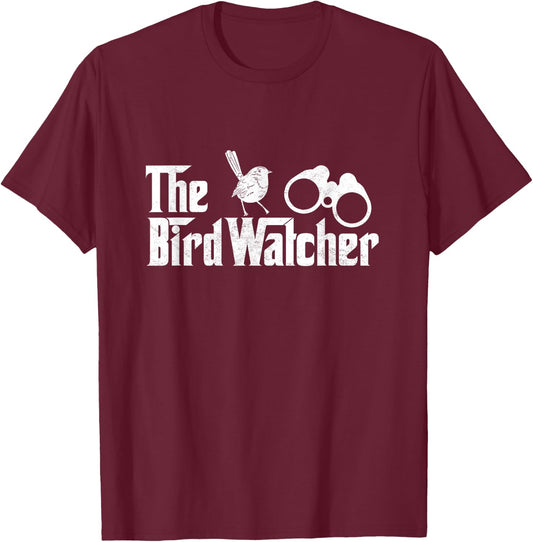 Funny Bird Watcher Gift BirdWatching For Birders T-Shirt - T-Shirt | Maroon