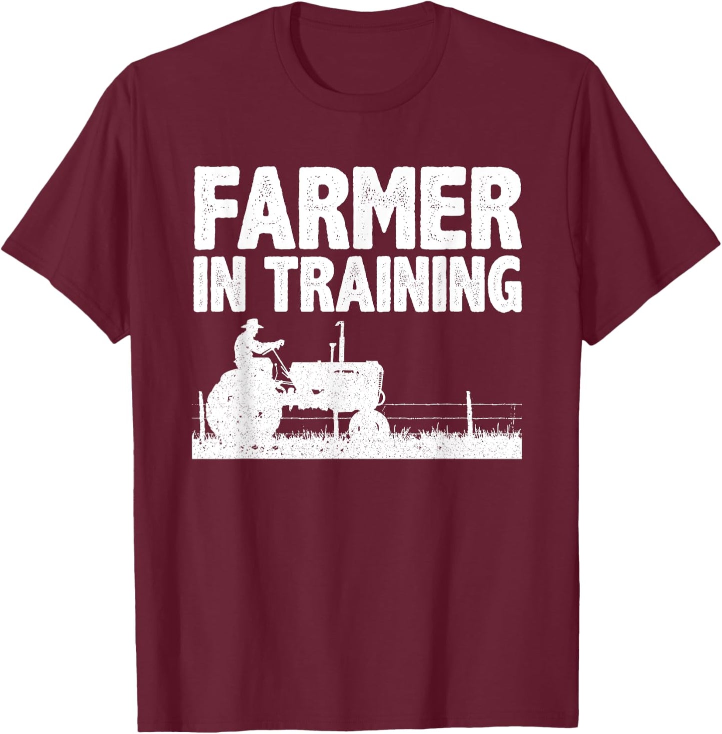 Cool Farmer Design Women Farmer Farming Crop Farm T-Shirt - T-Shirt | Maroon