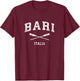 Bari Italy Vintage Nautical Paddles Sports Oars T-Shirt - T-Shirt | Maroon