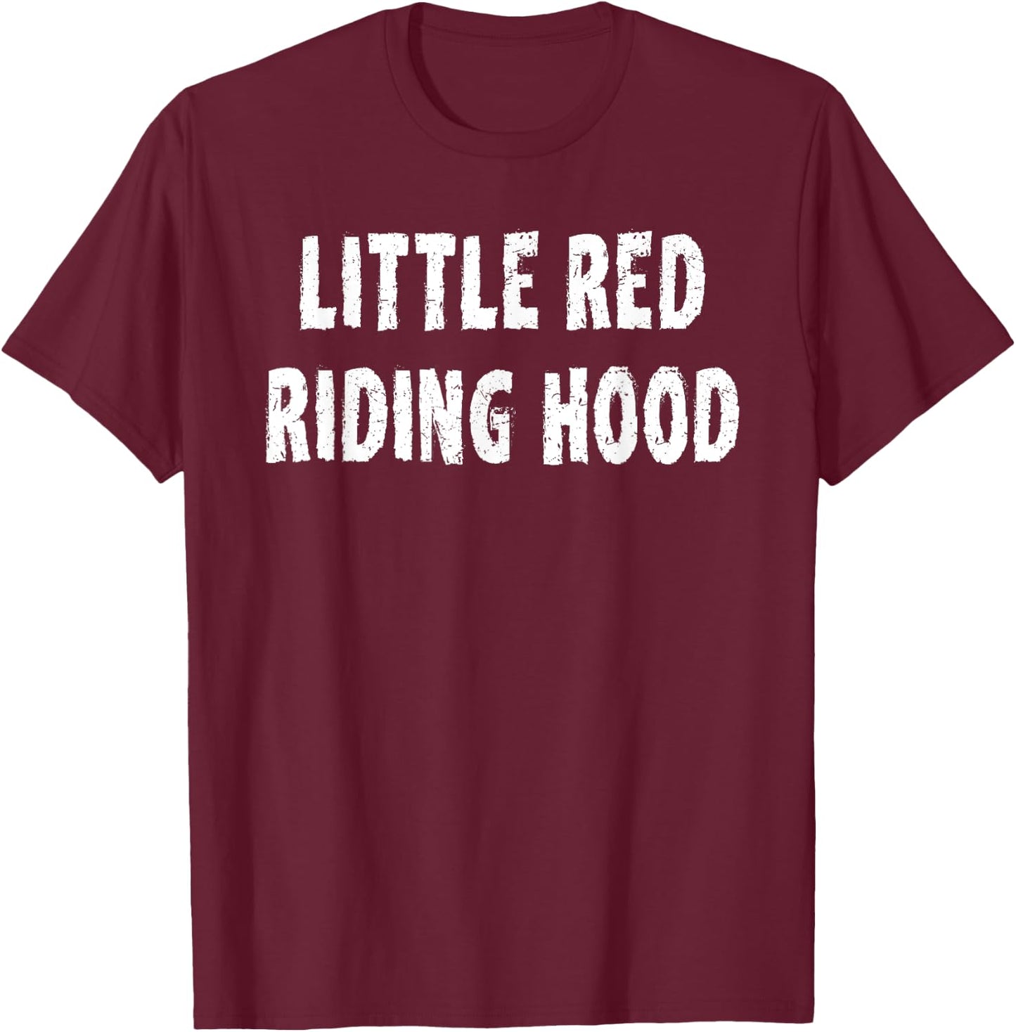 Little Red Riding Hood Matching Couples Costume Halloween T-Shirt - T-Shirt | Maroon