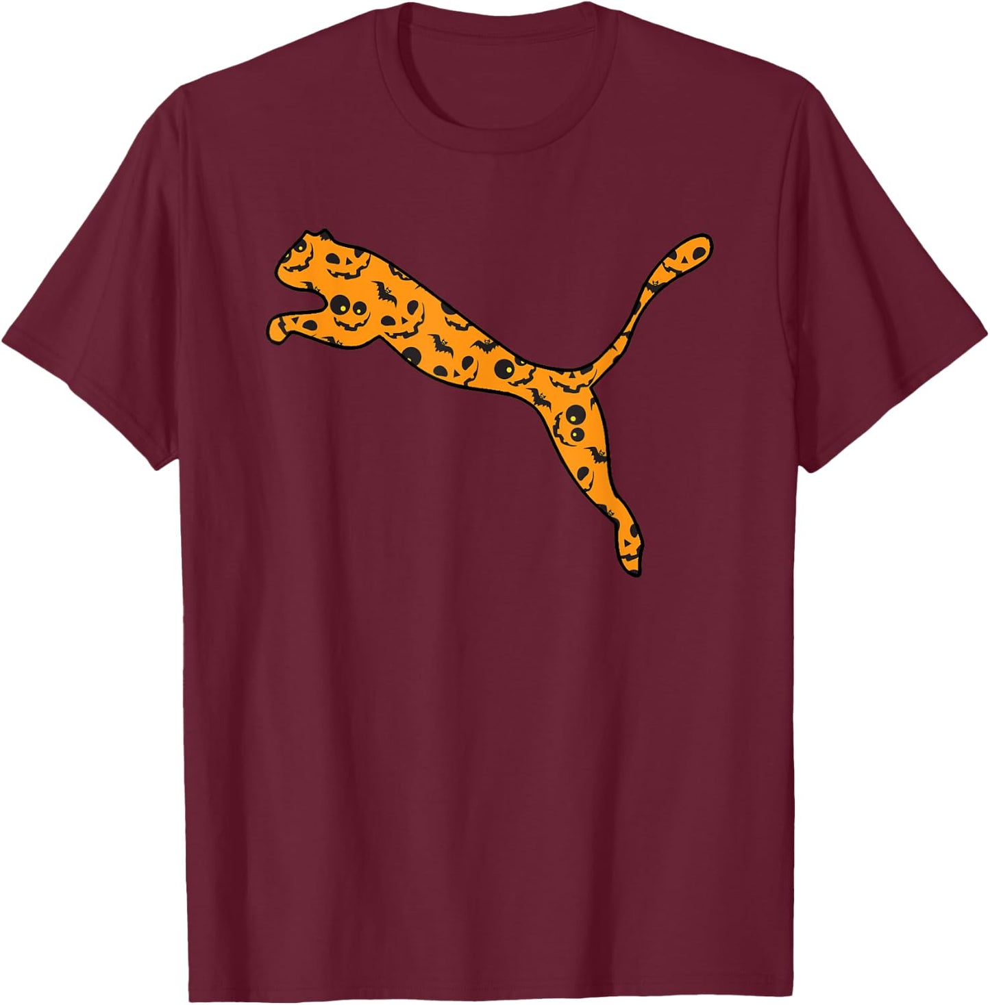 Jaguar Easy Halloween Outfit Panther Lazy Costume Gift T-Shirt - T-Shirt | Maroon