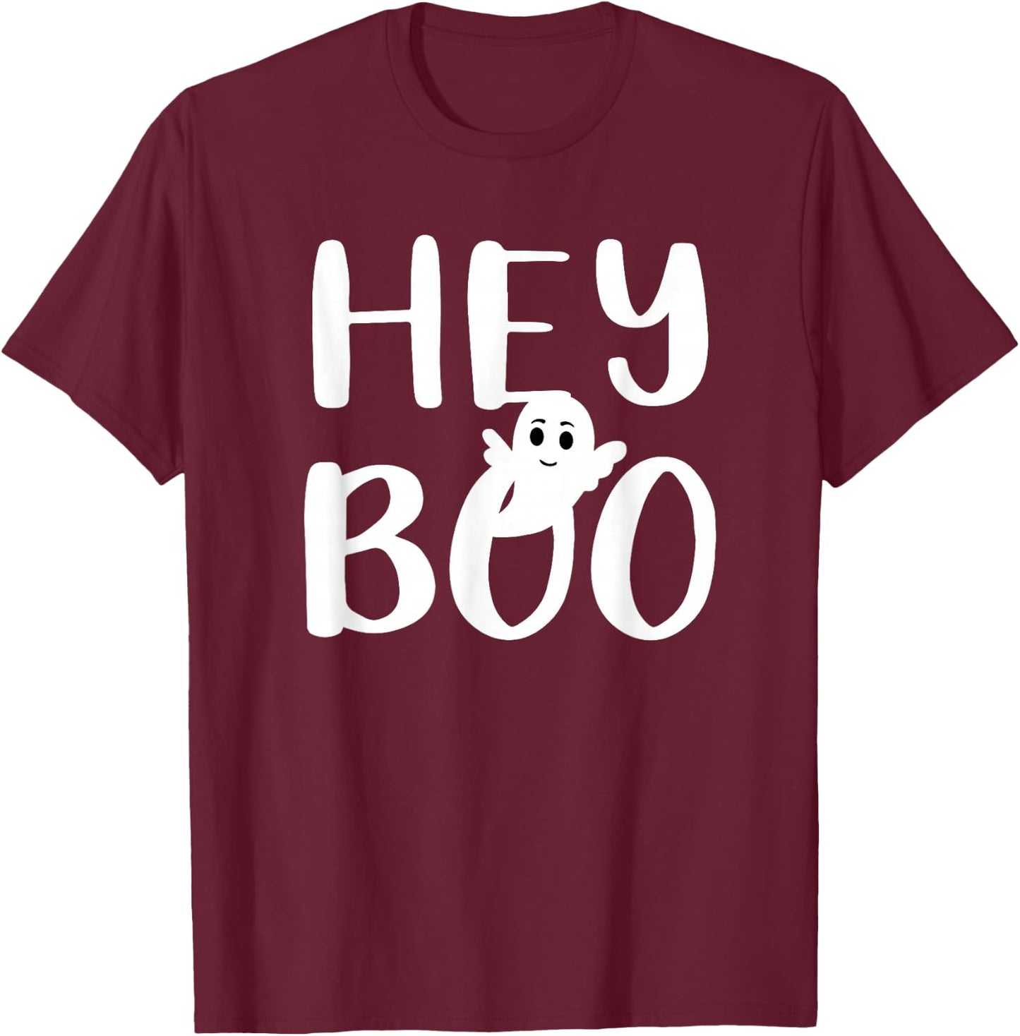 Hey Boo T-Shirt - T-Shirt | Maroon
