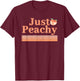 Just Peachy Peaches Summer Fruit Nostalgia T-Shirt - T-Shirt | Maroon