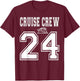 Cruise Crew 2024 Squad Matching Friend Group Family Vacation T-Shirt - T-Shirt | Maroon